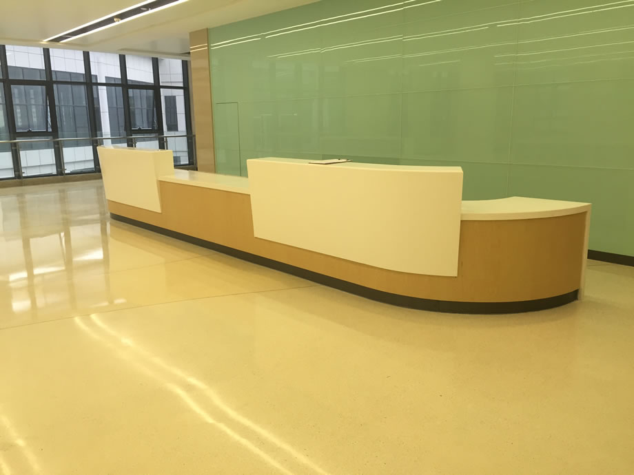 Hospital single style service desk