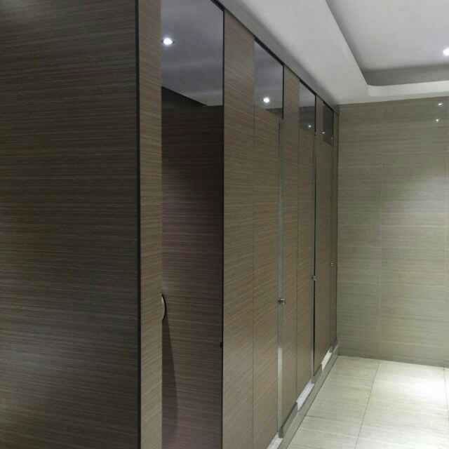Upscale bathroom Phenolic resin HPL board partition