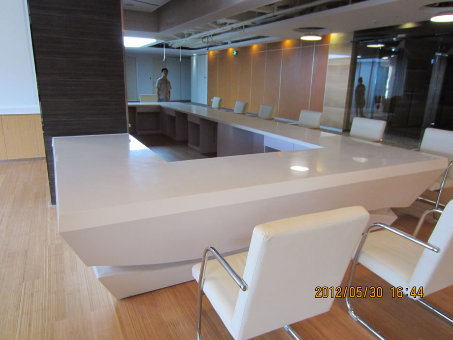 人造石方型服务台