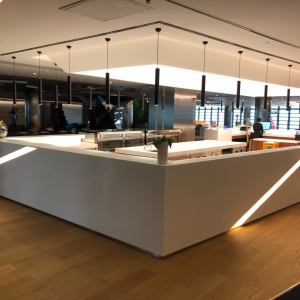 酒店餐厅环保人造石置餐台