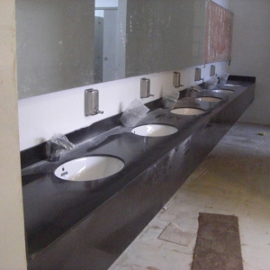 黑色石英石耐污洗手盆