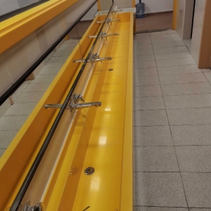 幼儿园悬挂式通体洗手槽